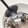 Koyoto Lampa sufitowa, Kula świetlna 81 cm W kolorze bursztynu, Chrom, Przydymiony, 10-punktowe