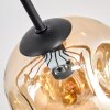 Ripoll lampa sufitowa, kula świetlna bursztynowy, przezroczysty, przydymiony, 10-punktowe