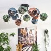 Ripoll Lampa sufitowa, Kula świetlna Niebeieski, Zielony, W kolorze miedzi, 12-punktowe