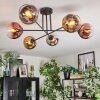 Koyoto lampa sufitowa, kula świetlna 72 cm chrom, złoty, przezroczysty, miedziany, przydymiony, 6-punktowe