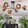 Koyoto lampa sufitowa, kula świetlna 72 cm chrom, złoty, przezroczysty, miedziany, przydymiony, 6-punktowe