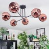 Koyoto lampa sufitowa, kula świetlna 72 cm miedziany, 6-punktowe