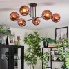 Koyoto Lampa sufitowa, Kula świetlna 72 cm W kolorze miedzi, 6-punktowe