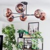 Koyoto lampa sufitowa, kula świetlna 78 cm przezroczysty, miedziany, 6-punktowe
