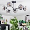 Koyoto Lampa sufitowa, Kula świetlna 78 cm Przezroczysty, Przydymiony, 6-punktowe
