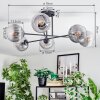 Koyoto Lampa sufitowa, Kula świetlna 78 cm Przezroczysty, Przydymiony, 6-punktowe