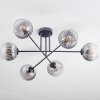 Koyoto Lampa sufitowa, Kula świetlna 78 cm Przezroczysty, Przydymiony, 6-punktowe