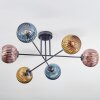 Koyoto lampa sufitowa, kula świetlna 80 cm niebeieski, złoty, miedziany, 6-punktowe