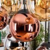 Gastor Lampa wisząca, Kula świetlna, Lampa wisząca W kolorze bursztynu, Chrom, W kolorze miedzi, Przydymiony, 8-punktowe
