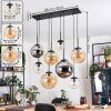 Gastor lampa wisząca, kula świetlna, lampa wisząca bursztynowy, chrom, przezroczysty, przydymiony, 8-punktowe