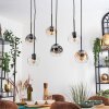 Ripoll lampa wisząca, kula świetlna, lampa wisząca bursztynowy, przezroczysty, przydymiony, 6-punktowe