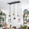 Ripoll lampa wisząca, kula świetlna, lampa wisząca bursztynowy, przezroczysty, przydymiony, 6-punktowe