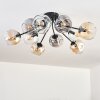 Ripoll Lampa sufitowa, Kula świetlna W kolorze bursztynu, Przezroczysty, Przydymiony, 10-punktowe