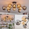 Koyoto Lampa sufitowa, Kula świetlna 82 cm W kolorze bursztynu, Przydymiony, 10-punktowe