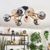 Koyoto Lampa sufitowa, Kula świetlna 82 cm W kolorze bursztynu, Przydymiony, 10-punktowe