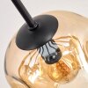 Koyoto Lampa sufitowa, Kula świetlna 82 cm W kolorze bursztynu, Przydymiony, 10-punktowe