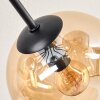 Ripoll lampa sufitowa, kula świetlna bursztynowy, przydymiony, 10-punktowe