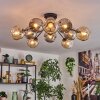 Ripoll Lampa sufitowa, Kula świetlna W kolorze bursztynu, Przydymiony, 10-punktowe