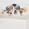 Ripoll Lampa sufitowa, Kula świetlna W kolorze bursztynu, Przydymiony, 10-punktowe