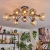 Ripoll Lampa sufitowa, Kula świetlna W kolorze bursztynu, Przezroczysty, Przydymiony, 10-punktowe