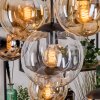 Gastor lampa wisząca, kula świetlna, lampa wisząca bursztynowy, chrom, przezroczysty, przydymiony, 8-punktowe