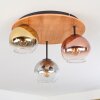Koyoto Lampa sufitowa, Kula świetlna 40 cm Ecru, Czarny, 3-punktowe