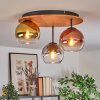 Koyoto Lampa sufitowa, Kula świetlna 40 cm Ecru, Czarny, 3-punktowe