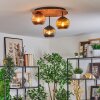 Koyoto Lampa sufitowa, Kula świetlna 40 cm Ecru, Czarny, 3-punktowe