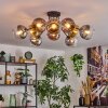 Koyoto lampa sufitowa, kula świetlna 81 cm złoty, przezroczysty, miedziany, przydymiony, 10-punktowe