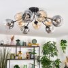 Ripoll Lampa sufitowa, Kula świetlna W kolorze bursztynu, Przezroczysty, Przydymiony, 10-punktowe