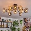 Ripoll Lampa sufitowa, Kula świetlna W kolorze bursztynu, Przezroczysty, Przydymiony, 10-punktowe