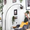 Ripoll lampa stojąca, lampa podłogowa łukowa czarny, 1-punktowy
