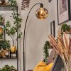 Ripoll lampa stojąca, lampa podłogowa łukowa czarny, 1-punktowy