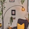 Ripoll lampa stojąca, lampa podłogowa łukowa czarny, 1-punktowy