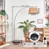 Granja Lampa stojąca Chrom, Czarny, 1-punktowy