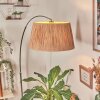 Granja lampa stojąca, lampa podłogowa łukowa chrom, czarny, 1-punktowy