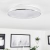 Makak Lampa Sufitowa LED Chrom, Biały, 1-punktowy