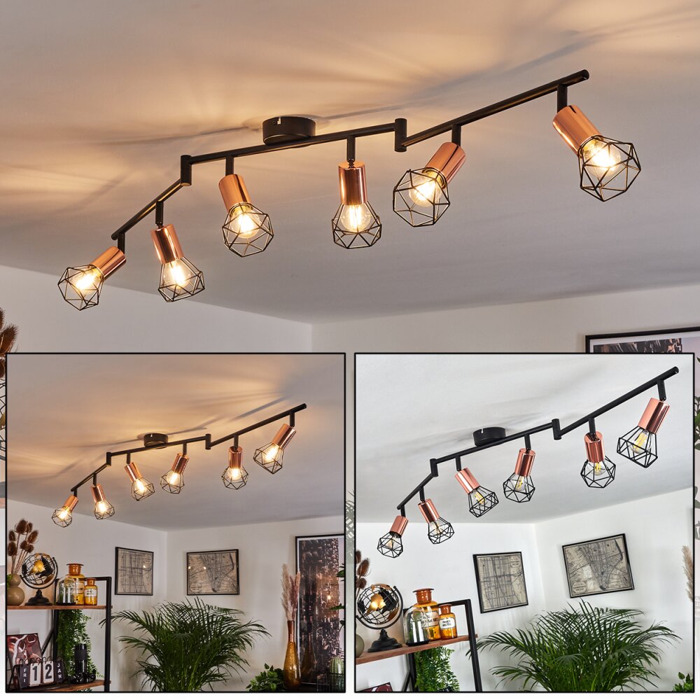 Baripada Lampa Sufitowa Czarny, 6-punktowe main product photo
