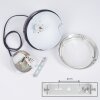 Foverup Lampa Wisząca Chrom, Czarny, 1-punktowy