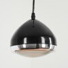 Foverup Lampa Wisząca Chrom, Czarny, 1-punktowy