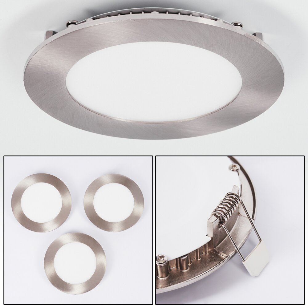 Finsrud Oprawa wpuszczana LED Nikiel matowy, 1-punktowy main product photo