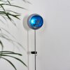 Loano Lampa solarna LED Niebeieski, Srebrny, 1-punktowy