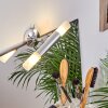 Morges Lampa oświetlająca lustro LED Ciemnobrązowy, Nikiel matowy, 2-punktowe