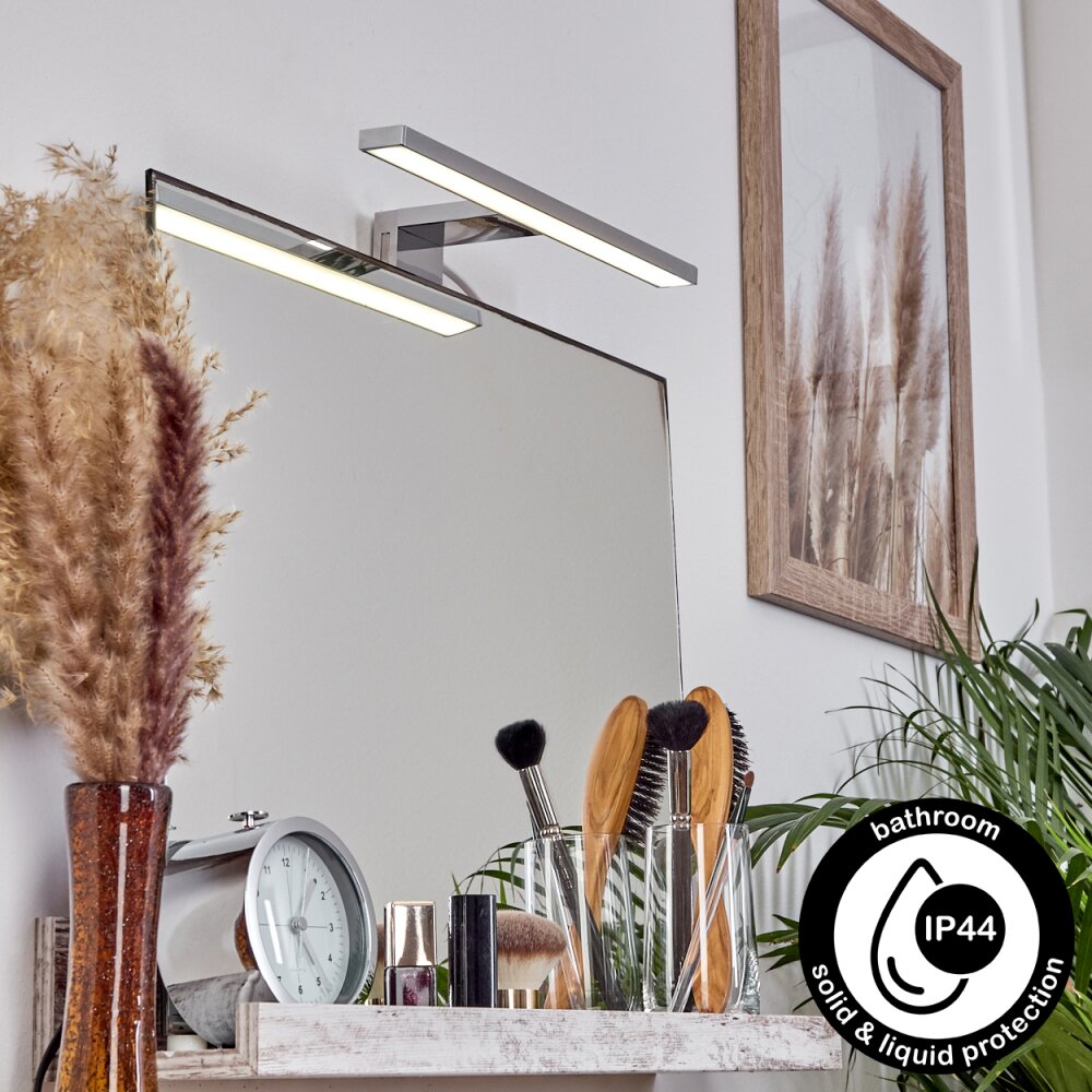 Morges Lampa oświetlająca lustro LED Chrom, Biały, 1-punktowy main product photo