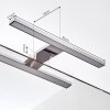 Morges Lampa oświetlająca lustro LED Chrom, Biały, 1-punktowy