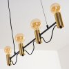 Gnarp Lampa Wisząca Czarno-złoty, 4-punktowe