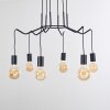 Cuyama Lampa Wisząca Czarny, 6-punktowe