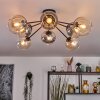 Koyoto Lampa sufitowa, Kula świetlna 86 cm W kolorze bursztynu, Przezroczysty, Przydymiony, 8-punktowe