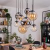 Gastor Lampa wisząca, Kula świetlna, Lampa wisząca W kolorze bursztynu, Chrom, Przezroczysty, Przydymiony, 8-punktowe