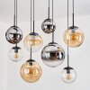 Gastor Lampa wisząca, Kula świetlna, Lampa wisząca W kolorze bursztynu, Chrom, Przezroczysty, Przydymiony, 8-punktowe